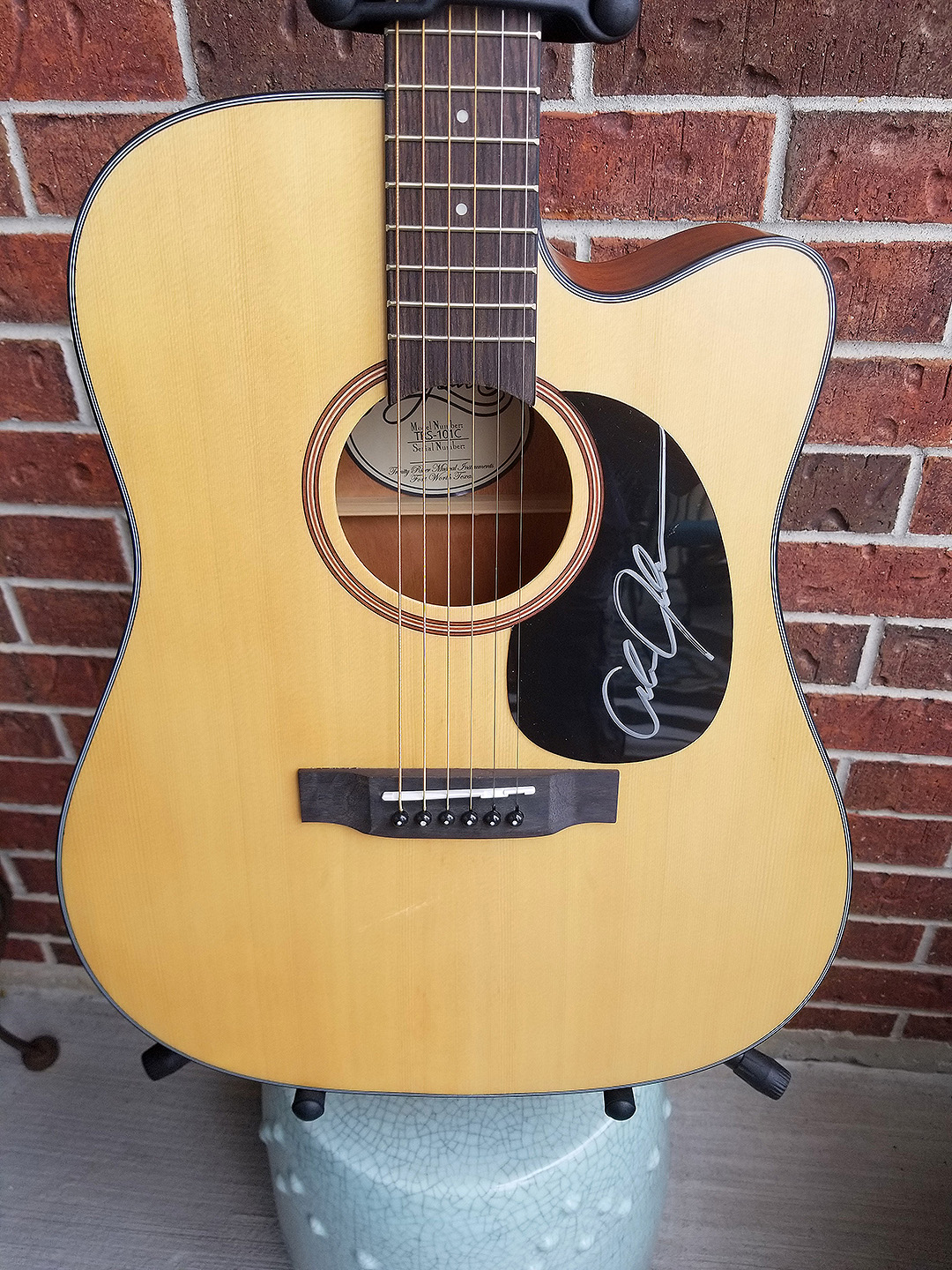 Trinity River Acoustic Guitar Signed By Alan Jackson StellaNova Trinity River Acoustic Guitar Signed By Alan Jackson StellaNova