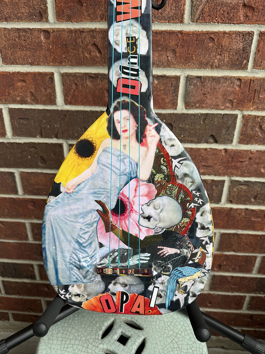 "Mediterranean Bouzouki"<br>Art Guitar by Joni Zavitsanos
