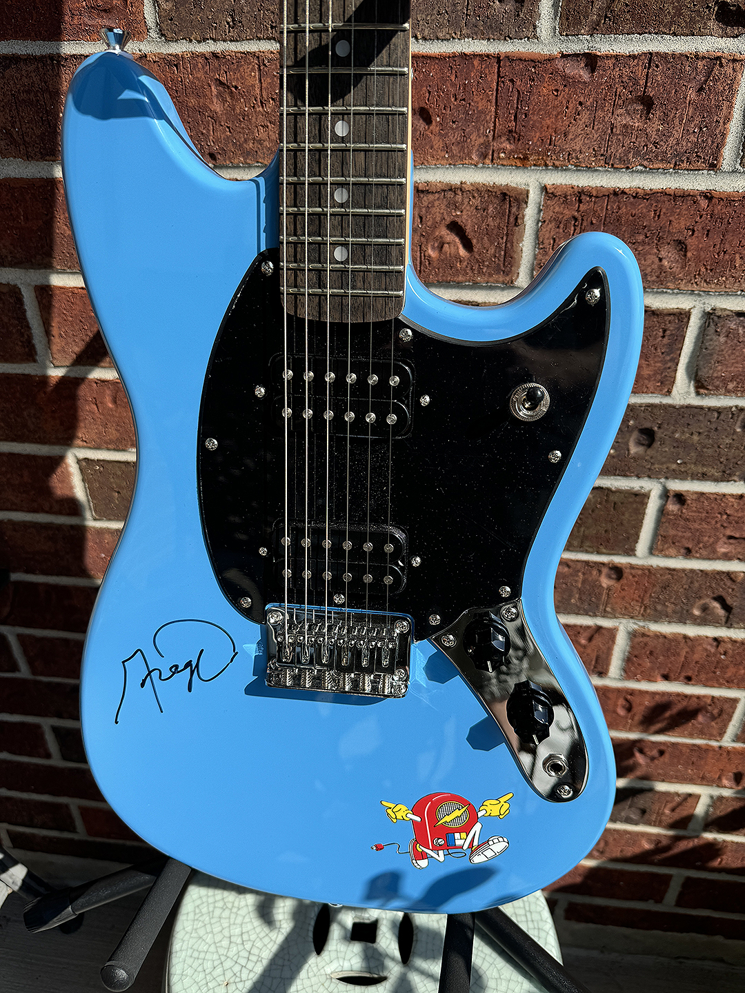 Fender Squier Mustang<br>Signed by Kip Winger and<br>KLOL Personalities