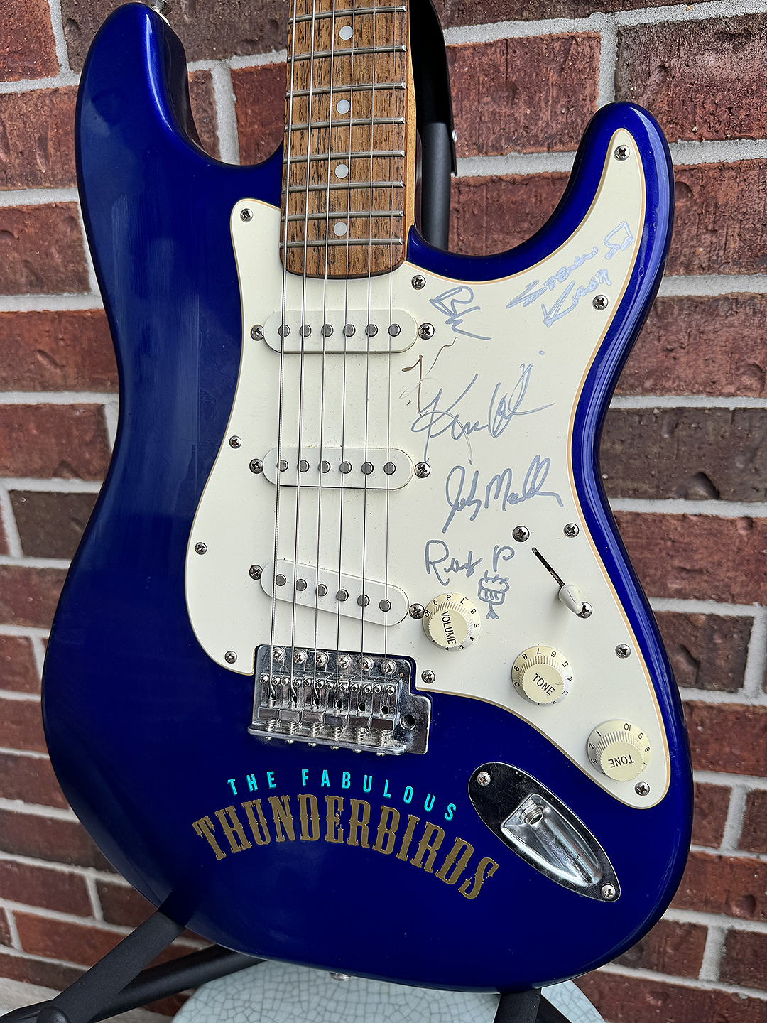 Fender Squier Stratocaster<br>Signed by The Fabulous Thunderbirds